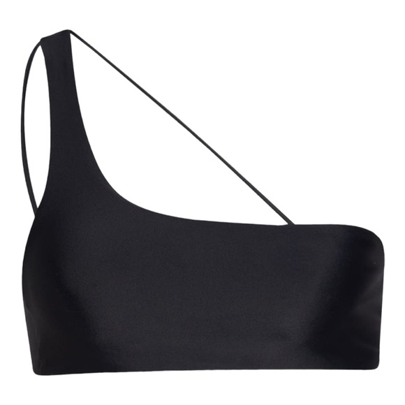 Jade Swim Apex One Shoulder Bikini Top in Black (S) - Picture 14 of 15